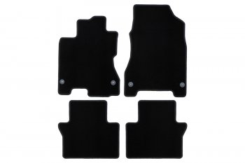 Коврики салона (текстиль) Klever Econom Renault Koleos Phase 1 (2007-2011) (Чёрные)