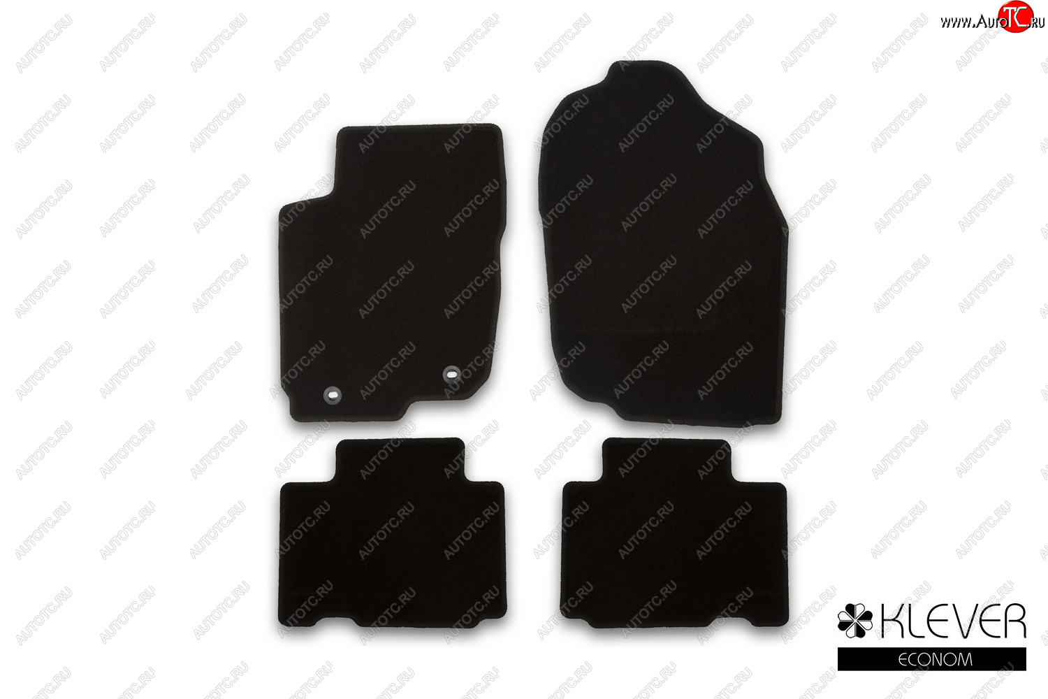 4 849 р. Коврики салона (текстиль) Klever Econom  Toyota RAV4  XA40 (2015-2019) 5 дв. рестайлинг (Чёрные)  с доставкой в г. Чебоксары