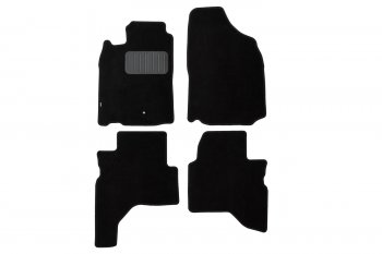 Комплект ковриков в салон (чёрные, текстиль) Klever Standard Mitsubishi Pajero Sport  PA (1996-2008) дорестайлинг, рестайлинг