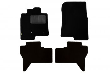Комплект ковриков в салон (чёрные, текстиль) Klever Standard Mitsubishi Pajero  4 V90 (2006-2020) дорестайлинг, 1-ый рестайлинг, 2-ой рестайлинг