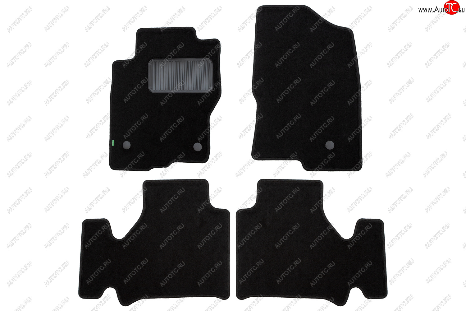 369 р. Комплект ковриков в салон (АКПП, чёрные, текстиль) Klever Standard Nissan Navara 2 D40 рестайлинг (2010-2016)  с доставкой в г. Чебоксары