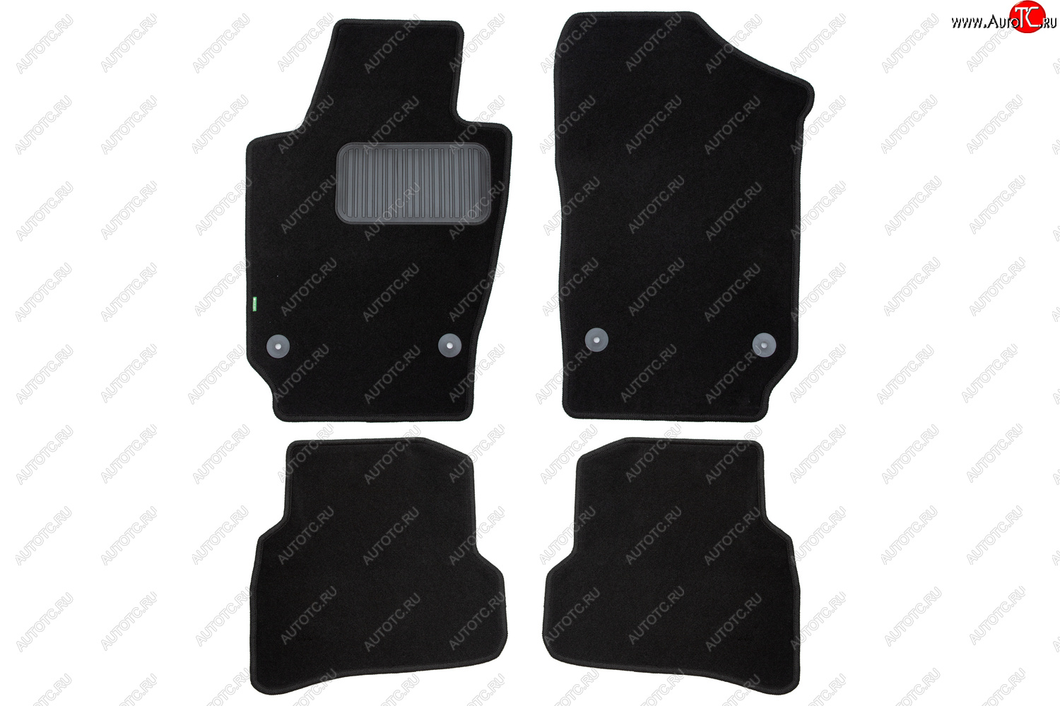 6 949 р. Комплект ковриков в салон (чёрные, текстиль) Klever Standard Seat Ibiza 6J хэтчбэк 5 дв. доресталийнг (2008-2012)  с доставкой в г. Чебоксары