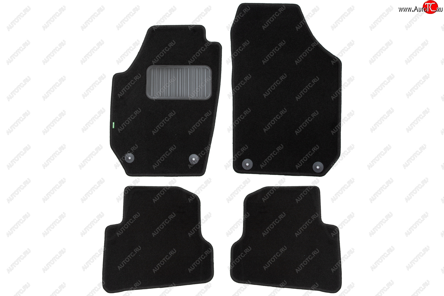 6 599 р. Комплект ковриков в салон (чёрные, текстиль) Klever Standard Skoda Fabia Mk2 хэтчбэк рестайлинг (2010-2014)  с доставкой в г. Чебоксары
