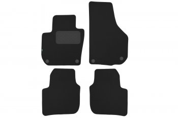 Комплект ковриков в салон (АКПП, чёрные, текстиль) Klever Standard Skoda Superb ( B6 (3T),  B6 (3T5),  (B6) 3T) (2008-2015) лифтбэк дорестайлинг, универсал доресталийнг, лифтбэк рестайлинг, универсал рестайлинг