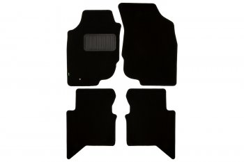 Комплект ковриков в салон (чёрные, текстиль) Klever Standard Toyota Hilux  AN20,AN30 (2011-2016)  2-ой рестайлинг
