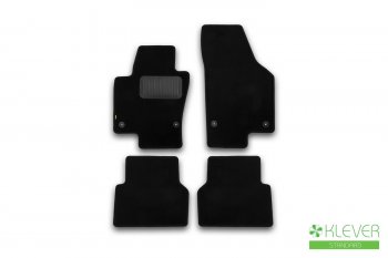 Комплект ковриков в салон (чёрные, текстиль) Klever Standard Volkswagen Tiguan  NF (2006-2017) дорестайлинг, рестайлинг