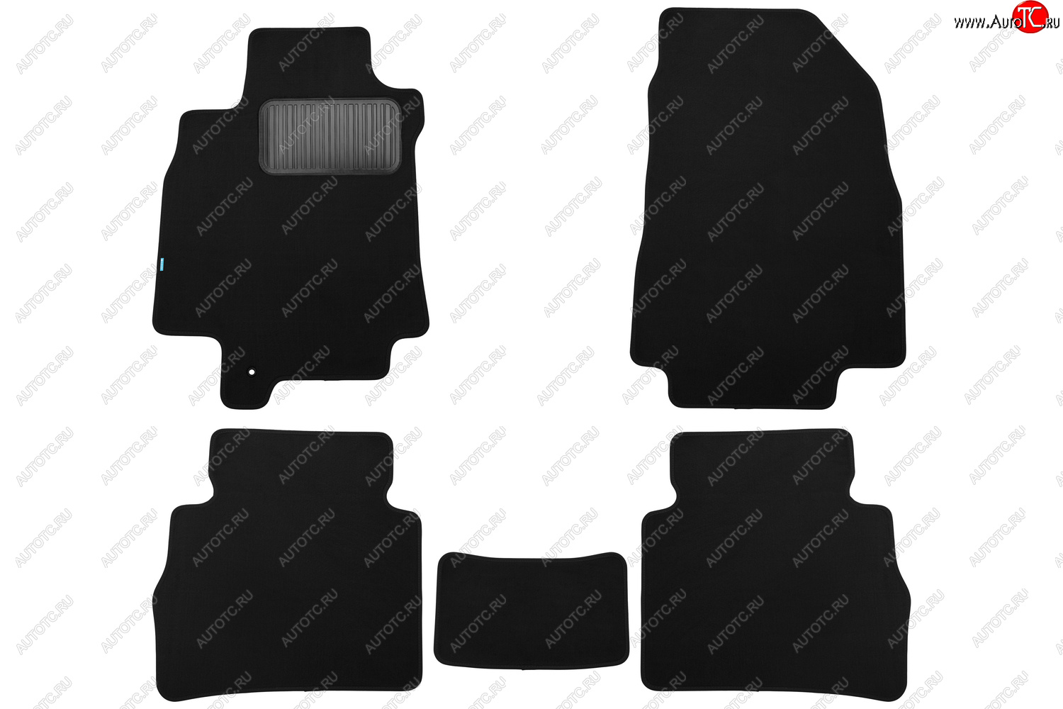 9 549 р. Коврики салона (текстиль) Klever Premium Nissan Tiida Latio C11 седан (2004-2012) (Чёрные)  с доставкой в г. Чебоксары