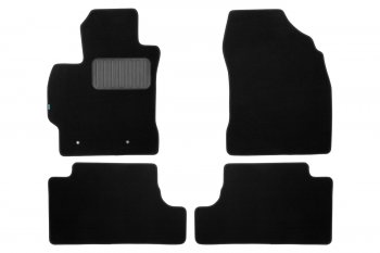Коврики салона (текстиль) Klever Premium Toyota Corolla  E140 (2007-2013) седан дорестайлинг, седан рестайлинг (Чёрные)