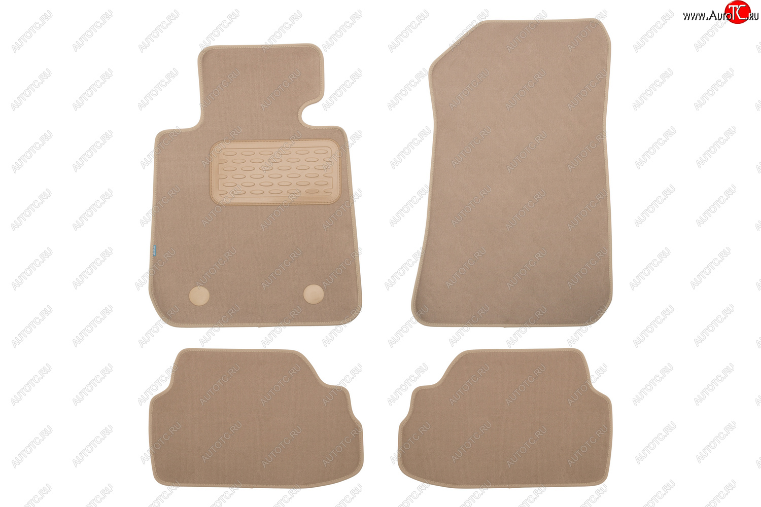 399 р. Коврики в салон Klever Premium BMW 1 3D E81 АКПП 2004-2007, 2007-2011, хб., 4 шт. (текстиль, бежевые Klever klever04050322112kh  с доставкой в г. Чебоксары