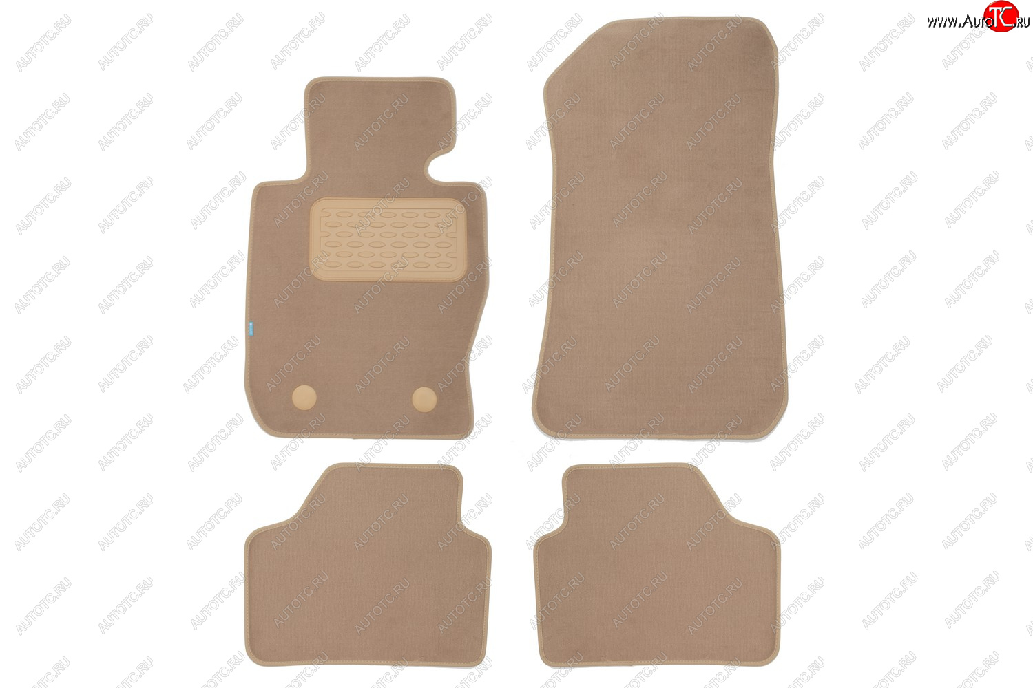 399 р. Коврики в салон Klever Premium BMW X1 E84 АКПП 2009-2012, 2012-2015, внед., 4 шт. (текстиль, бежевые Klever klever04051522112kh  с доставкой в г. Чебоксары