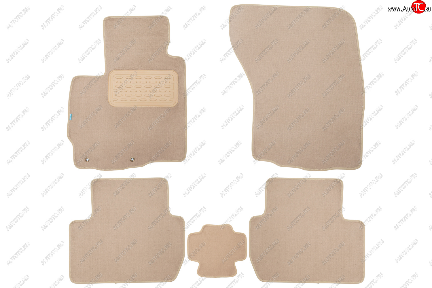 399 р. Коврики салона (текстиль) Klever Premium  Mitsubishi Outlander  XL (2010-2013) (CW)  рестайлинг (Бежевые)  с доставкой в г. Чебоксары