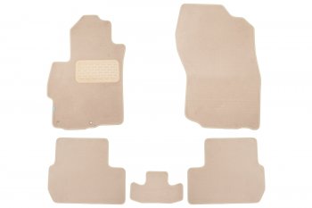 Коврики салона (текстиль) Klever Premium Mitsubishi Lancer 10 CY седан дорестайлинг (2007-2010) (Бежевые)