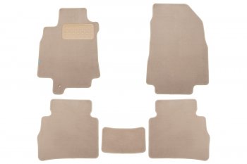 Коврики в салон Klever Premium NISSAN Tiida 2004-2012, 2010-2013, сед., 5 шт. (текстиль, бежевые)   Klever klever04362122112kh