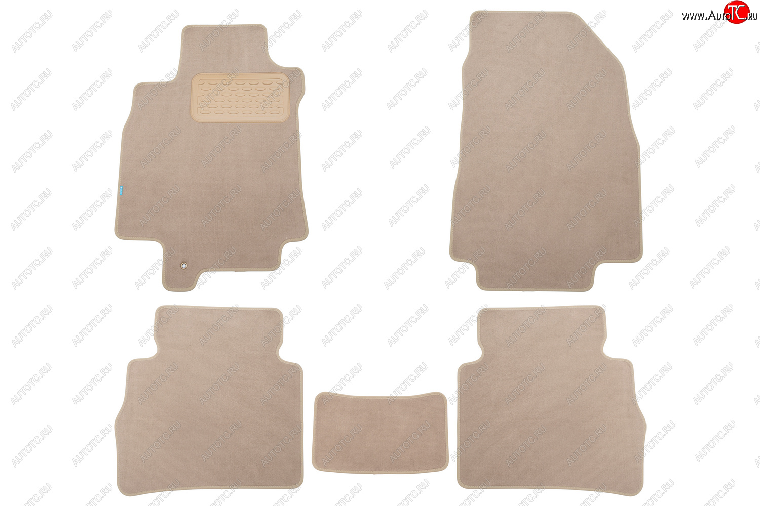 469 р. Коврики в салон Klever Premium NISSAN Tiida 2004-2012, 2010-2013, сед., 5 шт. (текстиль, бежевые)   Klever klever04362122112kh  с доставкой в г. Чебоксары