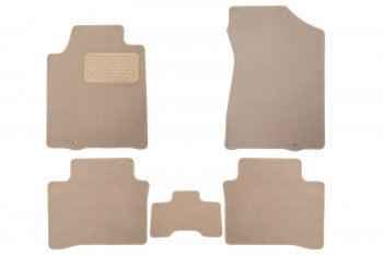 Коврики салона (текстиль) Klever Premium Nissan Teana  2 J32 (2008-2014) дорестайлинг, рестайлинг (Бежевые)
