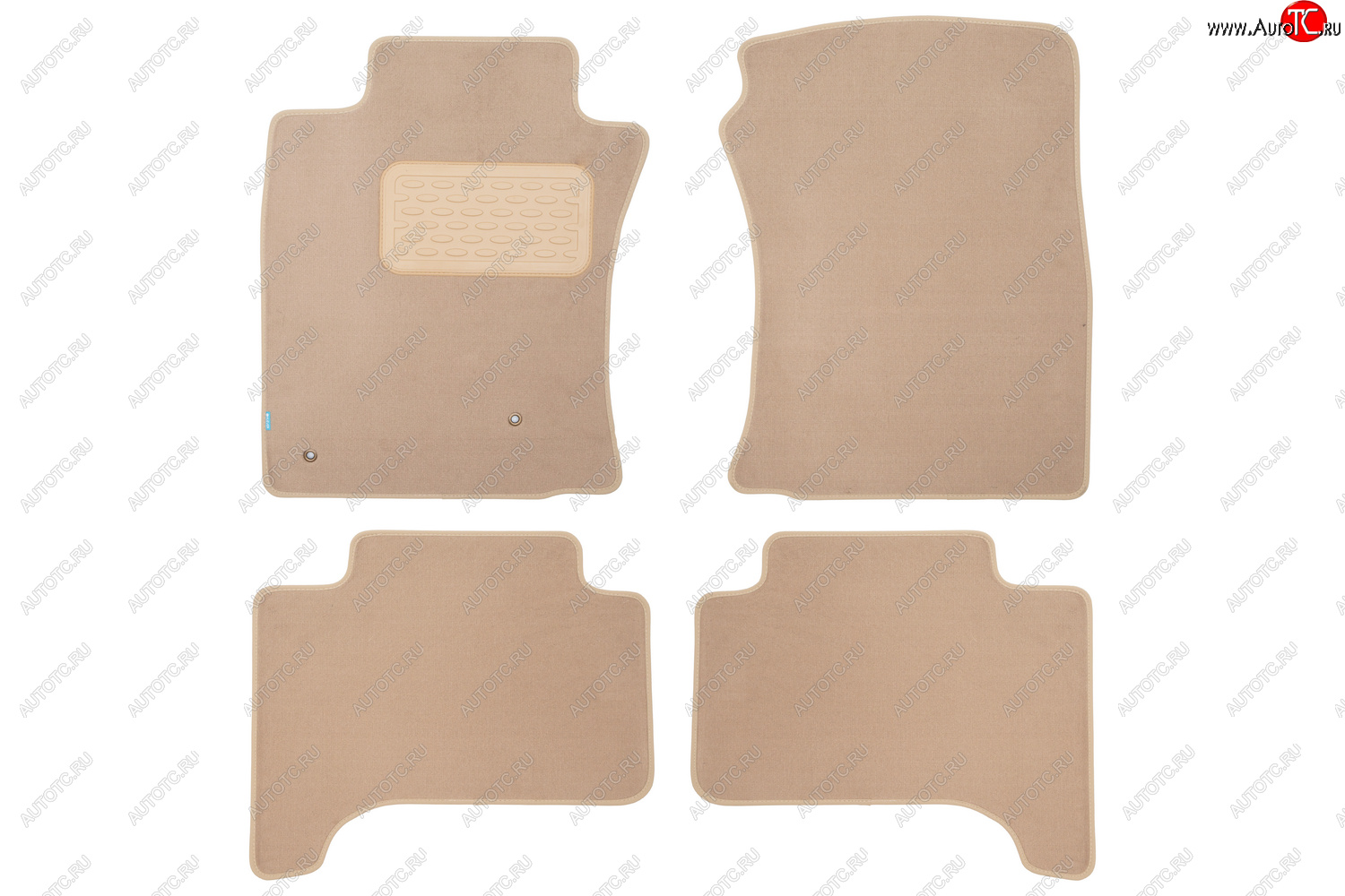 9 549 р. Коврики салона (текстиль) Klever Premium  Toyota Land Cruiser Prado  J120 (2002-2009) (Бежевые)  с доставкой в г. Чебоксары