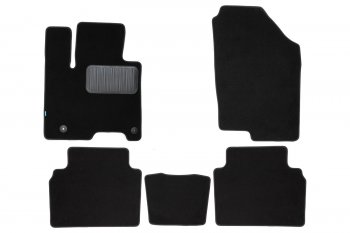 Коврики салона (текстиль) Klever Premium Hyundai Tucson  NX4 (2020-2022) (Чёрные)