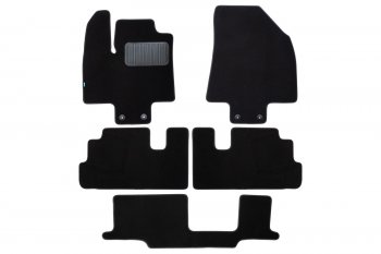 Коврики салона (текстиль) Klever Premium Nissan Pathfinder  R53 (2021-2025) (Чёрные)