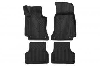 Комплект ковриков в салон Kvest 3D (полистар, чёрные) Mercedes-Benz E-Class  W213 (2016-2025) седан дорестайлинг, седан рестайлинг