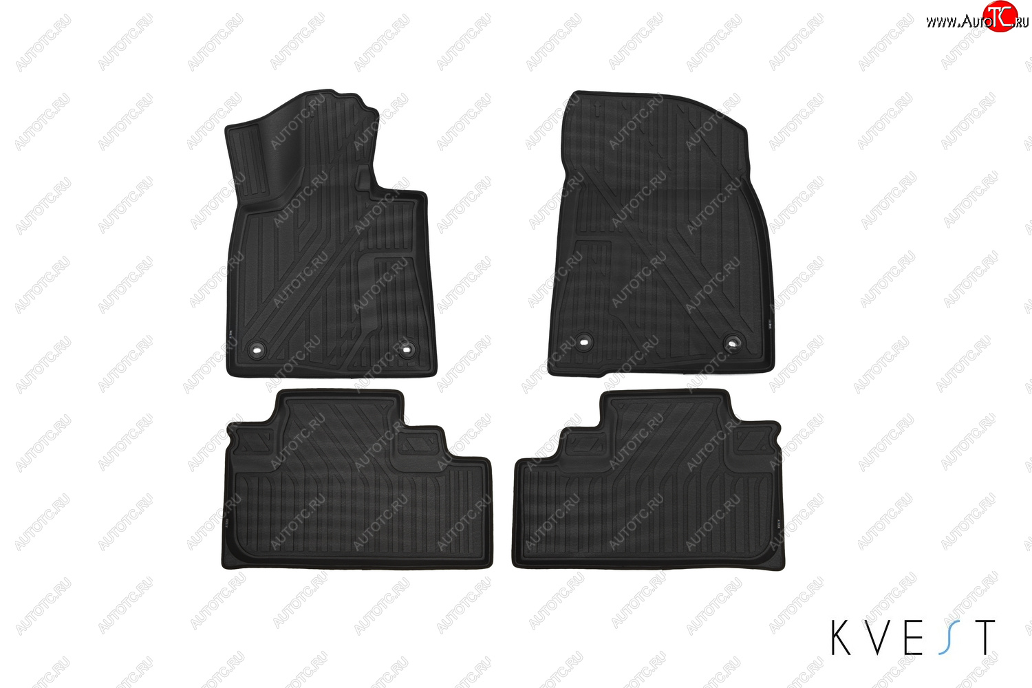 8 449 р. Коврики салона KVEST 3D (Polystar)  Lexus RX ( 270,  200T) - RX450  AL20 (Серый, чёрный кант)  с доставкой в г. Чебоксары