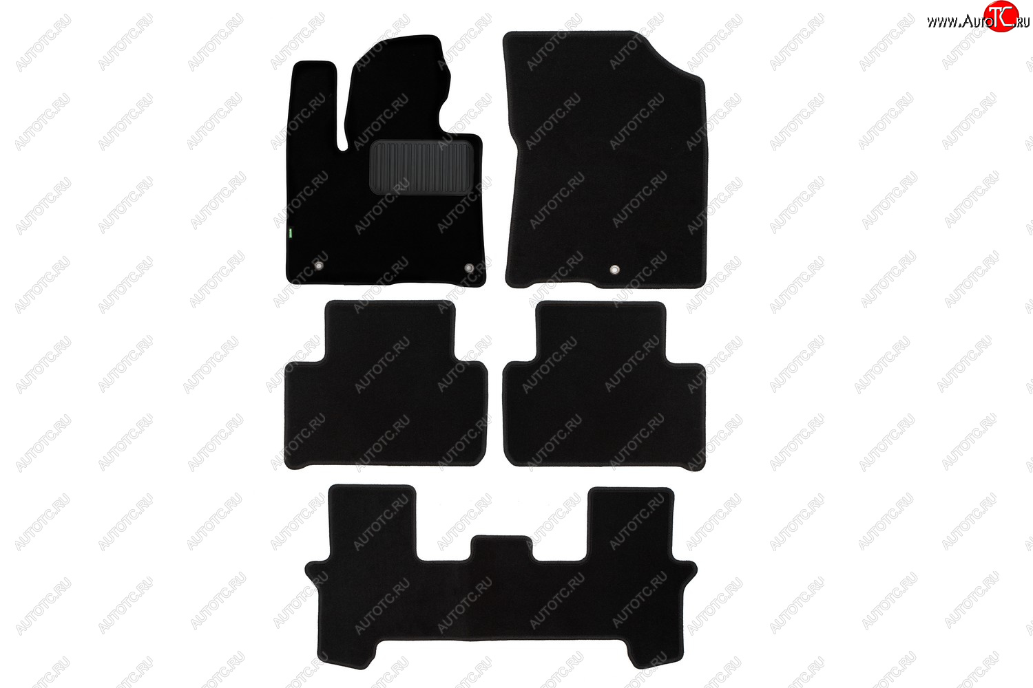 5 249 р. Комплект ковриков в салон (чёрные, текстиль) Klever Standard KIA Sorento MQ4 (2020-2022)  с доставкой в г. Чебоксары