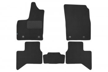 Комплект ковриков в салон (чёрные, текстиль) Klever Premium Toyota Land Cruiser  J300 (2021-2025) дорестайлинг (Чёрные)