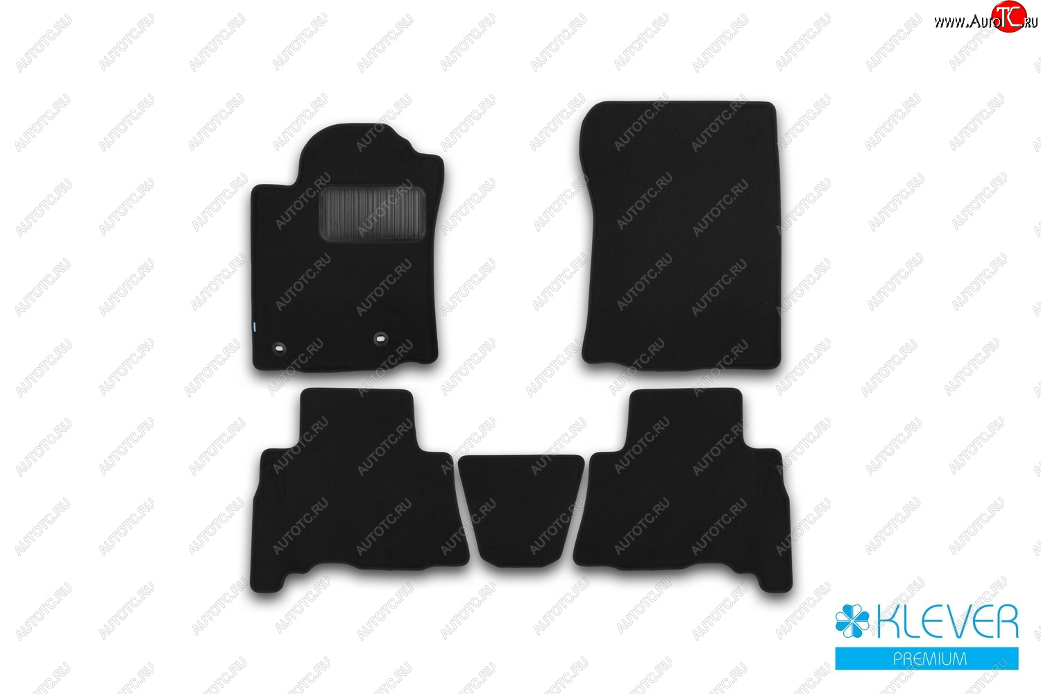 9 549 р. Коврики салона (текстиль) Klever Premium  Toyota Land Cruiser Prado  J150 (2013-2020) 1-ый рестайлинг, 2-ой рестайлинг (Чёрные)  с доставкой в г. Чебоксары