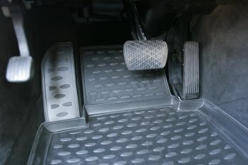 4 399 р. Коврики салона Element (полиуретан)  Mercedes-Benz CLS class  W219 (2004-2010)  с доставкой в г. Чебоксары. Увеличить фотографию 2