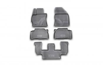 Коврики салона Element (3 ряда, 5 штук, полиуретан) Toyota Verso  R20 (2009-2012) дорестайлинг