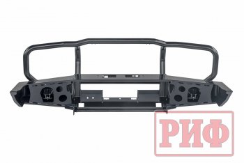 67 649 р. Бампер передний силовой РИФ  Toyota Land Cruiser  J70 (2014-2015) 5 дв. 3-ий рестайлинг (С дополнительными фарами и защитной дугой, под штатную лебедку и расширители арок)  с доставкой в г. Чебоксары. Увеличить фотографию 3