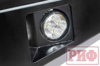 67 649 р. Бампер передний силовой РИФ  Toyota Land Cruiser  J70 (2014-2015) 5 дв. 3-ий рестайлинг (С дополнительными фарами и защитной дугой, под штатную лебедку и расширители арок)  с доставкой в г. Чебоксары. Увеличить фотографию 5