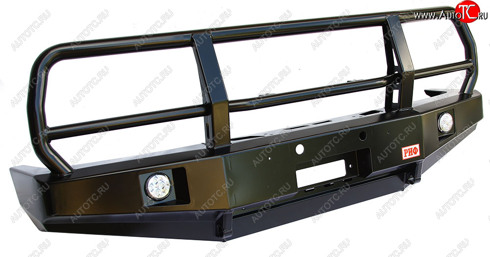 62 369 р. Бампер силовой передний РИФ  Toyota Land Cruiser  80 (1989-1997) (с доп. фарами и защитной дугой)  с доставкой в г. Чебоксары
