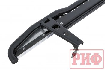48 179 р. Защита порогов с подножкой РИФ  Toyota Land Cruiser Prado  J120 (2002-2009)  с доставкой в г. Чебоксары. Увеличить фотографию 2