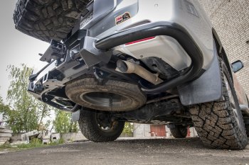 89 079 р. Бампер силовой задний РИФ  Toyota Land Cruiser Prado  J150 (2009-2020) дорестайлинг, 1-ый рестайлинг, 2-ой рестайлинг (С квадратом под фаркоп, калиткой и подсветкой номера)  с доставкой в г. Чебоксары. Увеличить фотографию 8