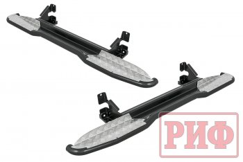 55 029 р. Защита порогов с подножкой РИФ  Toyota Land Cruiser Prado  J150 (2009-2020) дорестайлинг, 1-ый рестайлинг, 2-ой рестайлинг  с доставкой в г. Чебоксары. Увеличить фотографию 2