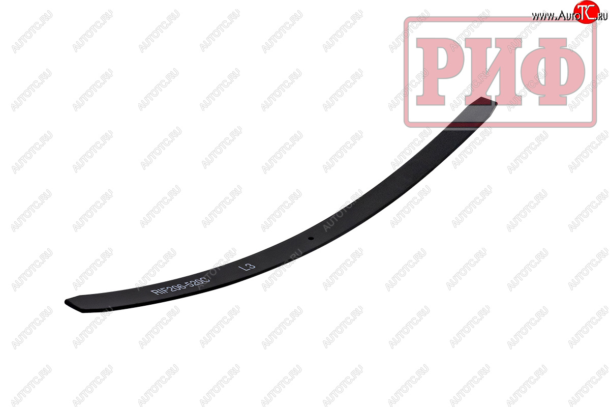 2 169 р. Лист третий задней рессоры RIF206-520C (RIF206-520C мм) РИФ  Уаз Буханка  452 (1965-2025) 2206 микроавтобус, 3303 бортовой грузовик, 3741 цельнометаллический фургон, 39094 (Фермер) бортовой грузовик  с доставкой в г. Чебоксары