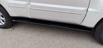 55 239 р. Защита порогов с подножкой РИФ  Mitsubishi Pajero  4 V90 (2006-2020) дорестайлинг, 1-ый рестайлинг, 2-ой рестайлинг  с доставкой в г. Чебоксары. Увеличить фотографию 2