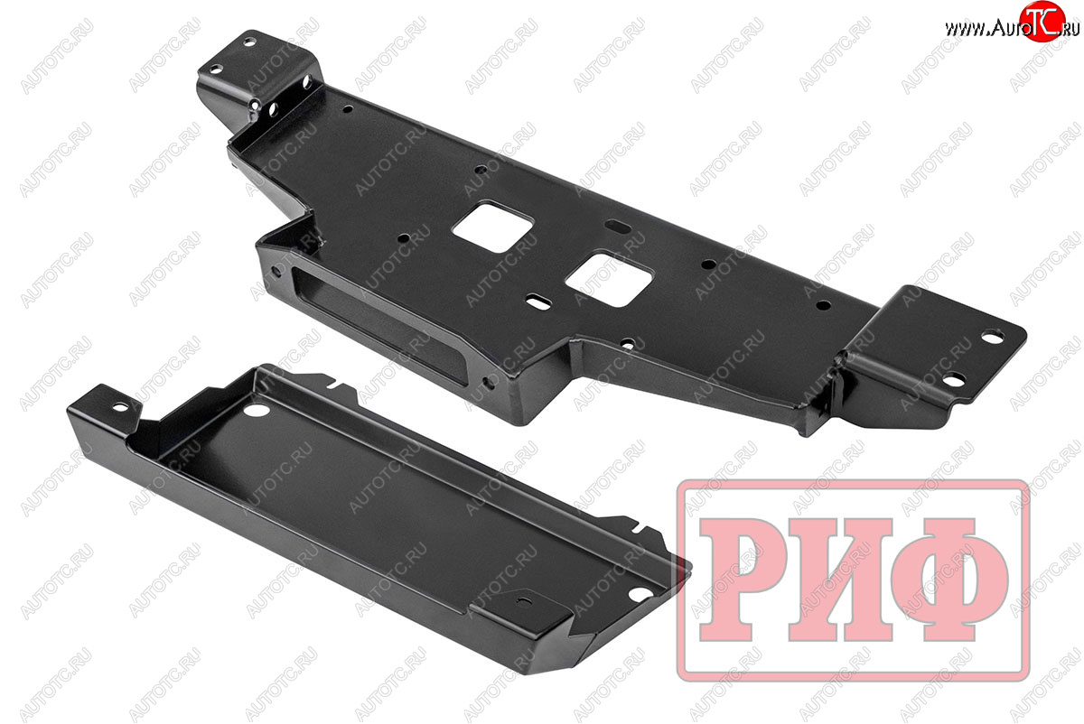 32 359 р. Площадка под лебёдку c защитой радиатора РИФ  Mitsubishi L200  5 KK,KL - Pajero Sport  QE (в штатный бампер)  с доставкой в г. Чебоксары