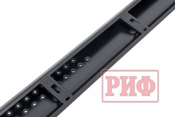 55 109 р. Защита порогов с подножкой РИФ  Mitsubishi Pajero Sport  QE (2015-2021) дорестайлинг  с доставкой в г. Чебоксары. Увеличить фотографию 2