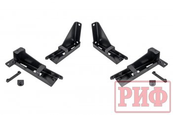 55 109 р. Защита порогов с подножкой РИФ  Mitsubishi Pajero Sport  QE (2015-2021) дорестайлинг  с доставкой в г. Чебоксары. Увеличить фотографию 6