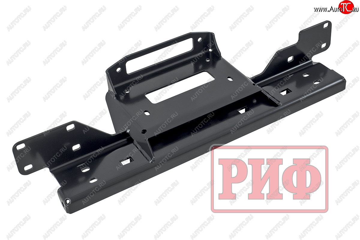 24 379 р. Площадка под лебёдку в штатный бампер (Black Onyx) РИФ  Toyota Hilux  AN120 (2020-2025) 2-ой рестайлинг  с доставкой в г. Чебоксары