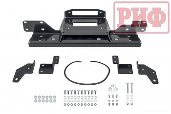 24 379 р. Площадка под лебёдку в штатный бампер (Black Onyx) РИФ  Toyota Hilux  AN120 (2020-2025) 2-ой рестайлинг  с доставкой в г. Чебоксары. Увеличить фотографию 2