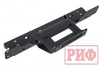 24 379 р. Площадка под лебёдку в штатный бампер (Black Onyx) РИФ  Toyota Hilux  AN120 (2020-2025) 2-ой рестайлинг  с доставкой в г. Чебоксары. Увеличить фотографию 3