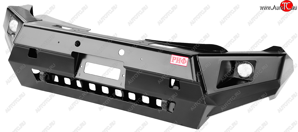 63 919 р. Бампер передний силовой РИФ  Mitsubishi L200  5 KK,KL (2015-2019) дорестайлинг (С дополнительными фарами и защитой бачка омывателя)  с доставкой в г. Чебоксары