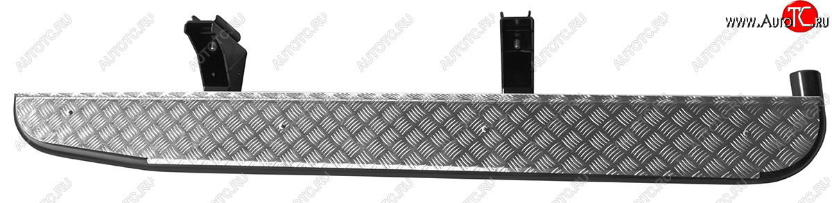 55 389 р. Защита порогов с подножкой (Double Cab) РИФ  Toyota Tundra  XK50 (2007-2013) дорестайлинг, 1-ый рестайлинг  с доставкой в г. Чебоксары
