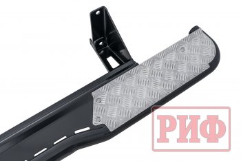 46 869 р. Защита порогов с подножкой РИФ  Mitsubishi L200  4 (2006-2016)  дорестайлинг,  рестайлинг  с доставкой в г. Чебоксары. Увеличить фотографию 4