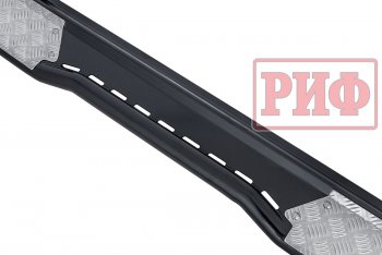 46 869 р. Защита порогов с подножкой РИФ  Mitsubishi L200  4 (2006-2016)  дорестайлинг,  рестайлинг  с доставкой в г. Чебоксары. Увеличить фотографию 7