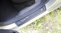 2 059 р. Накладки на порожки автомобиля RA (комплект 4 шт.) Skoda Fabia Mk2 хэтчбэк дорестайлинг (2007-2010)  с доставкой в г. Чебоксары. Увеличить фотографию 6