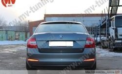 4 679 р. Козырёк на заднее стекло RS Skoda Octavia A7 дорестайлинг лифтбэк (2012-2017) (Неокрашенный)  с доставкой в г. Чебоксары. Увеличить фотографию 3