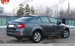 4 679 р. Козырёк на заднее стекло RS Skoda Octavia A7 дорестайлинг лифтбэк (2012-2017) (Неокрашенный)  с доставкой в г. Чебоксары. Увеличить фотографию 4